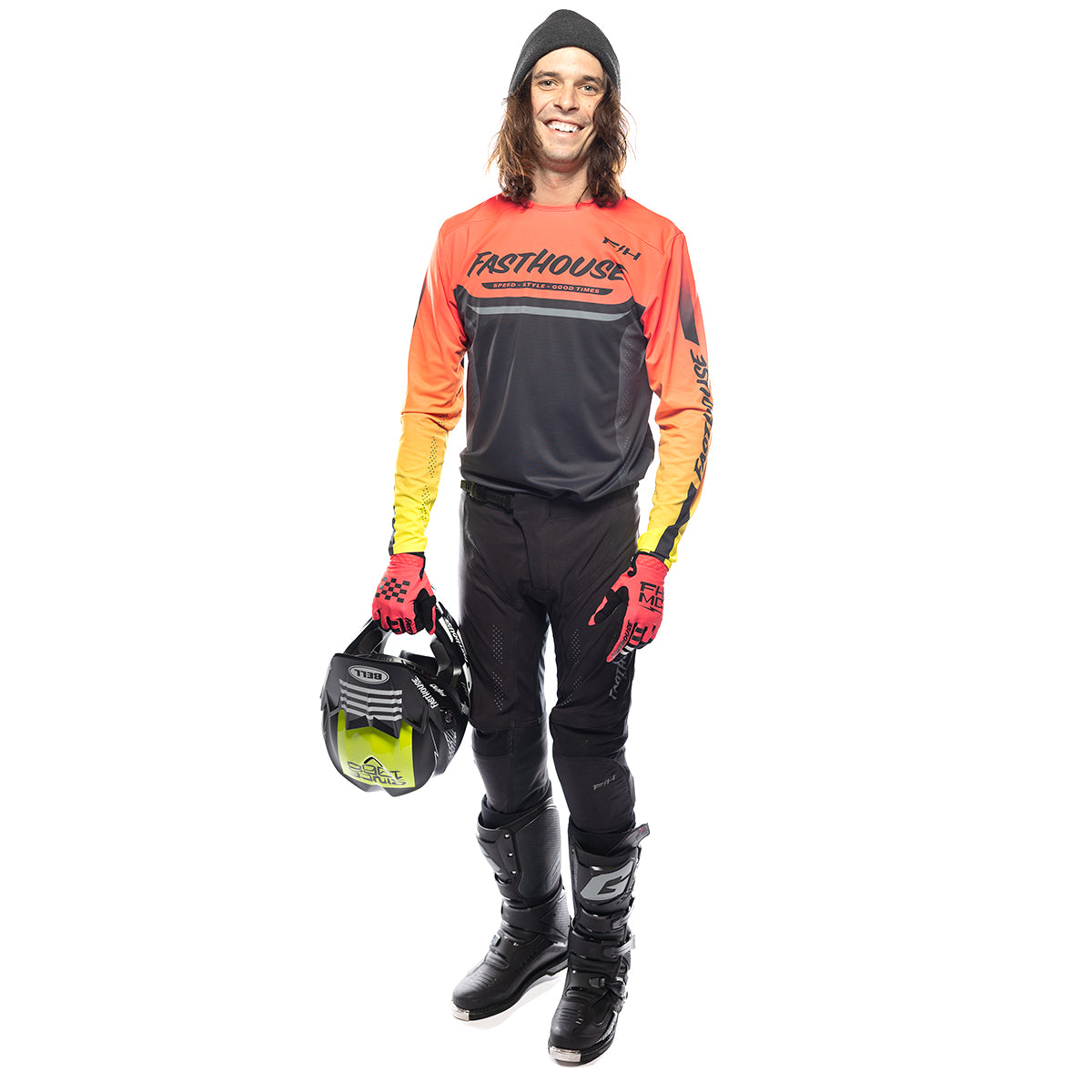 Helix Circuit Pant - Black/Hyper Coral