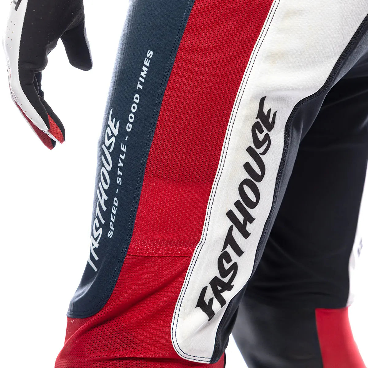 Helix Circuit Pant - Navy/White/Red - Fasthouse