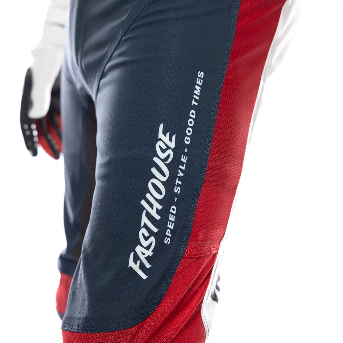 Helix Circuit Pant - Navy/White/Red - Fasthouse