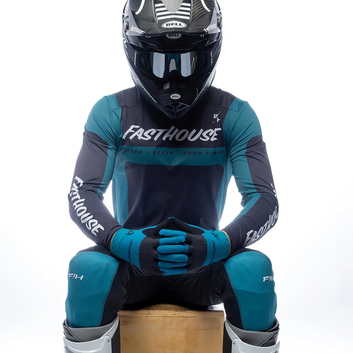 Helix Monaco Jersey - Marine/Black - Fasthouse