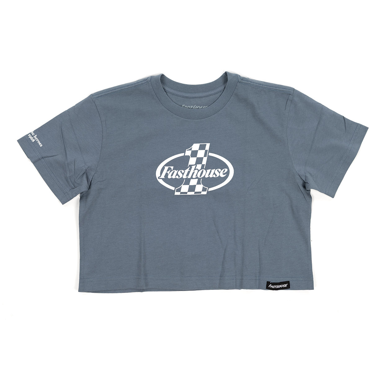 Heroes Women's Crop Tee - Denim