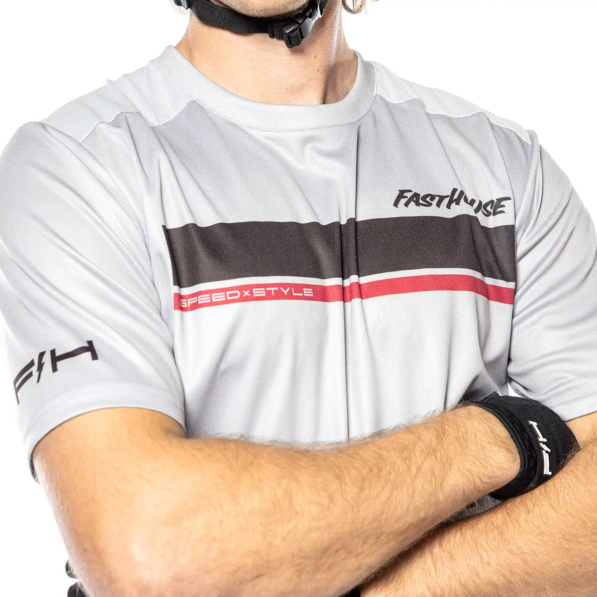 Impakt Cosmos SS Jersey - Light Gray - Fasthouse