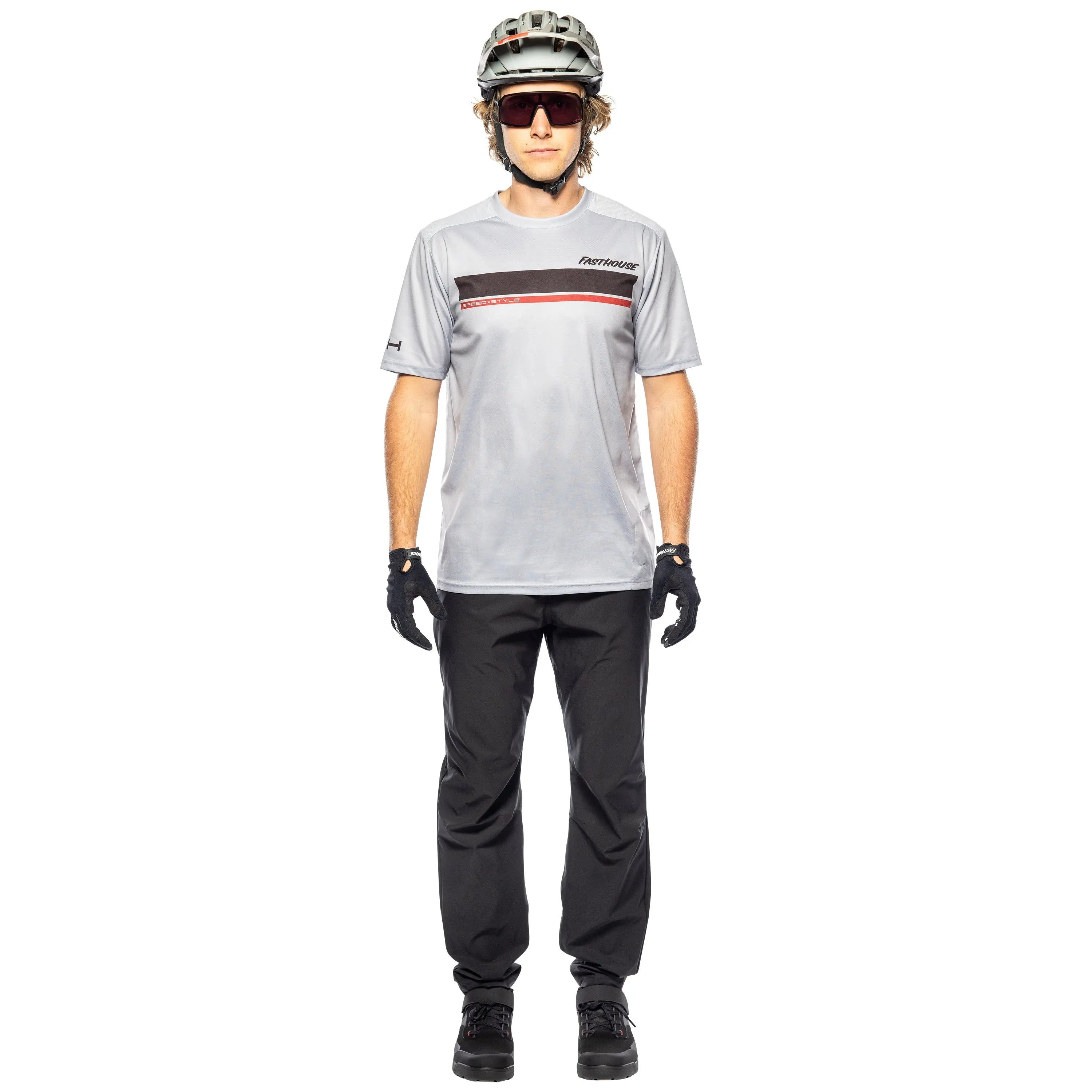 Impakt Cosmos SS Jersey - Light Gray - Fasthouse