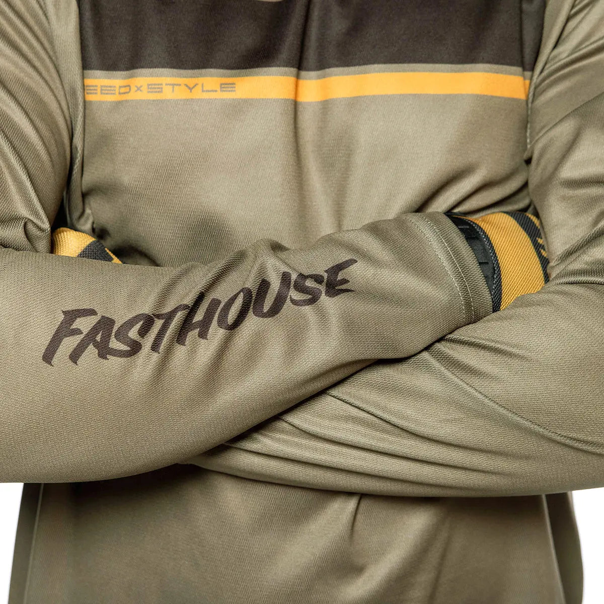 Impakt Cosmos LS Jersey - Olive - Fasthouse