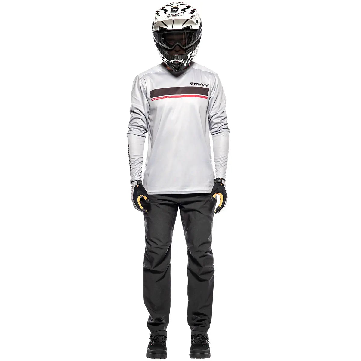 Impakt Cosmos LS Jersey - Light Gray - Fasthouse
