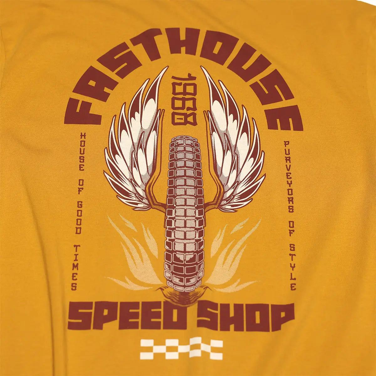 Iron Steed Tee - Vintage Gold - Fasthouse