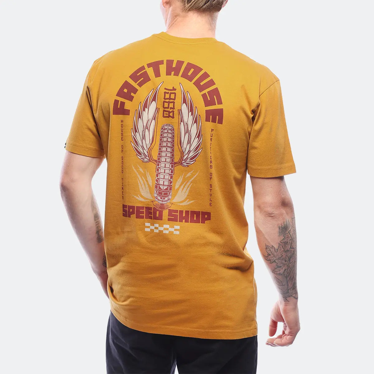 Iron Steed Tee - Vintage Gold - Fasthouse