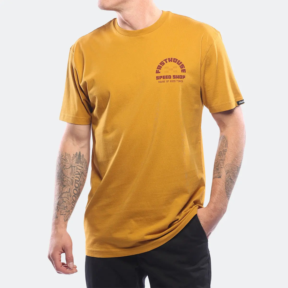 Iron Steed Tee - Vintage Gold - Fasthouse