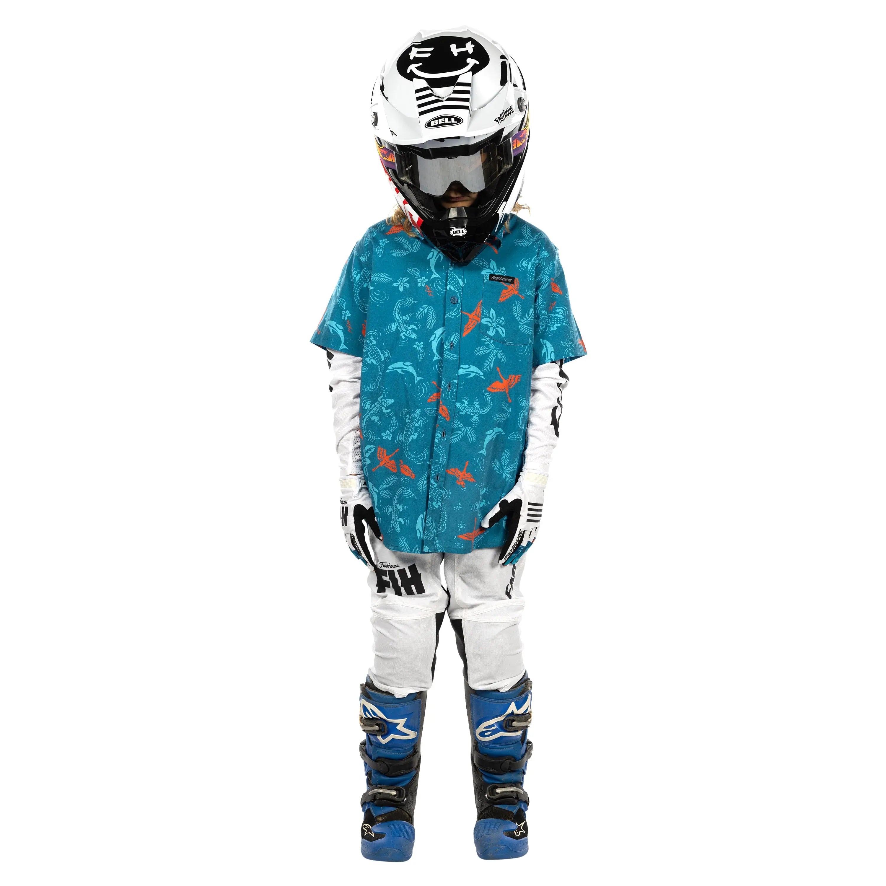 TB Island Hopper Youth Hawaiian Shirt Fasthouse