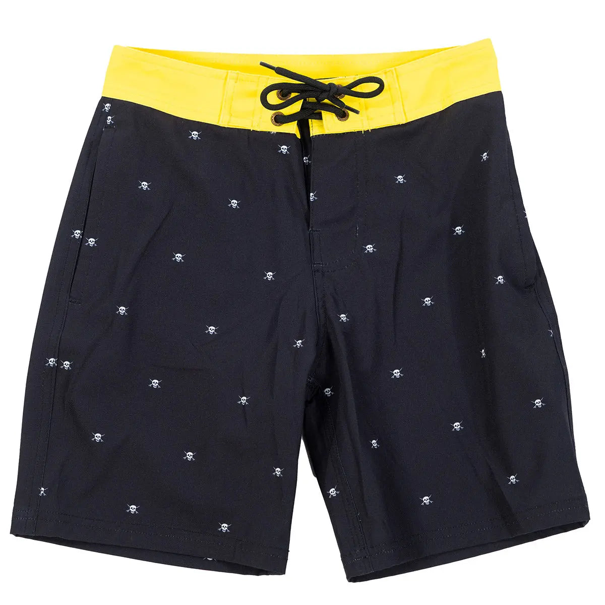 Jasper 16" Youth Boardshorts - Black/HiViz - Fasthouse