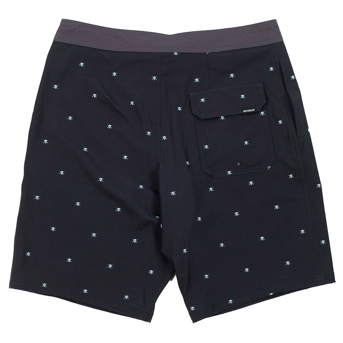 Jasper 19" Boardshort - Black/White