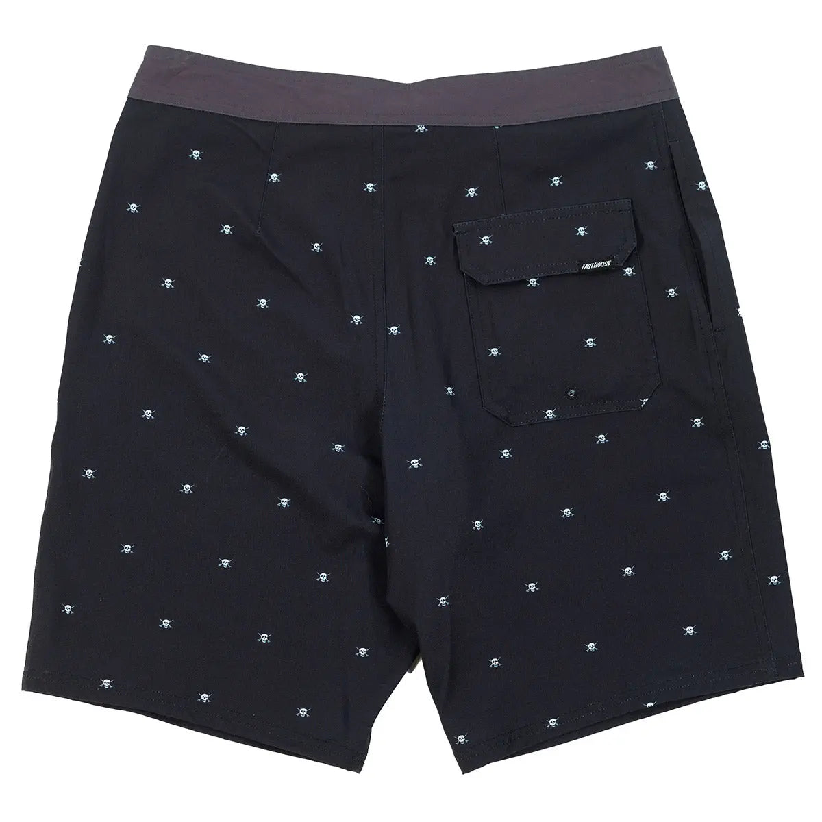 Jasper 19" Boardshort - Black/White - Fasthouse