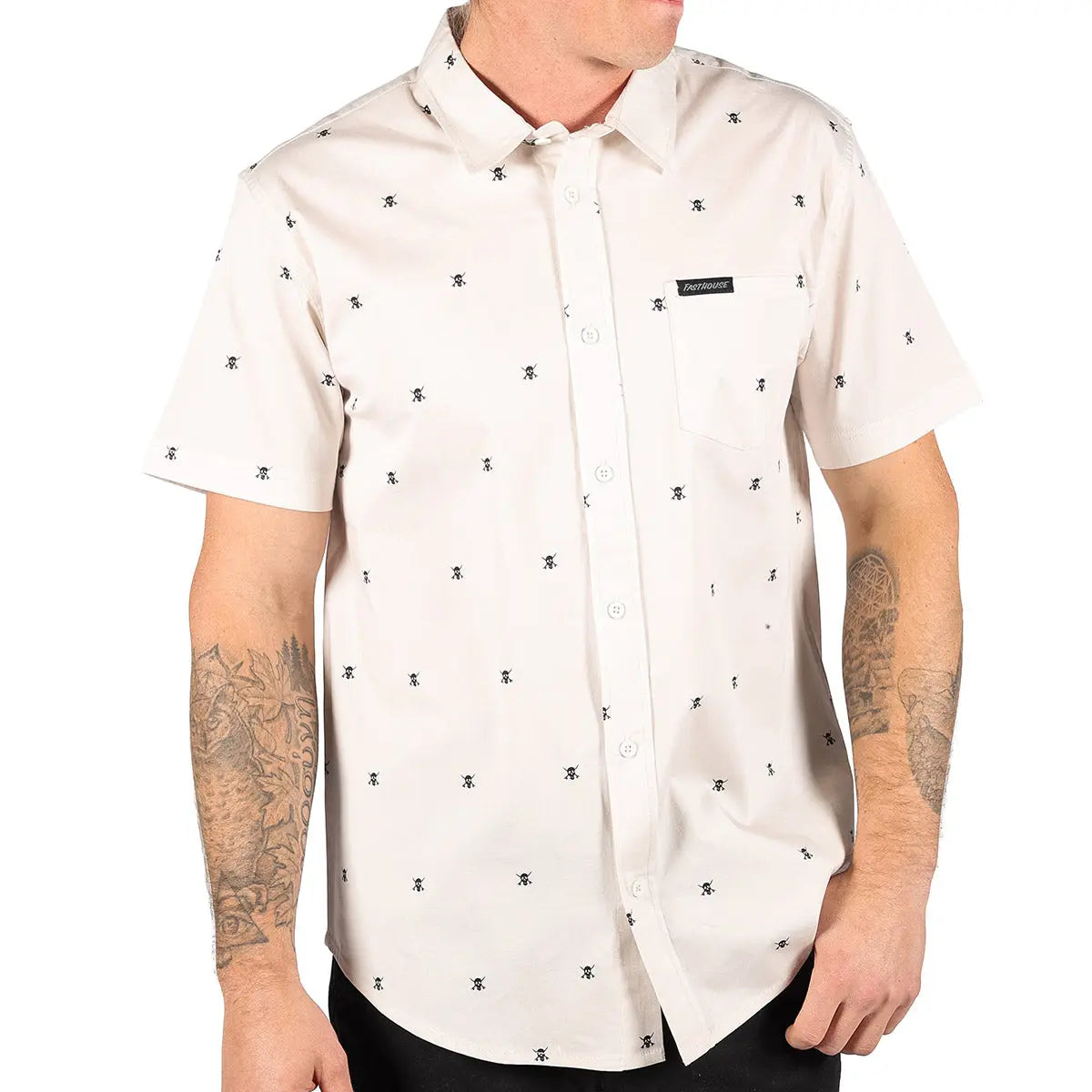Jasper Button Up - Off White - Fasthouse