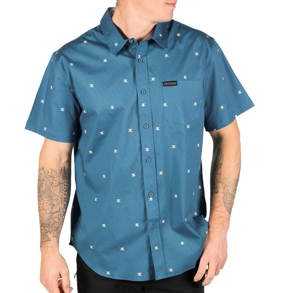 Jasper Button Up - Vintage Blue - Fasthouse
