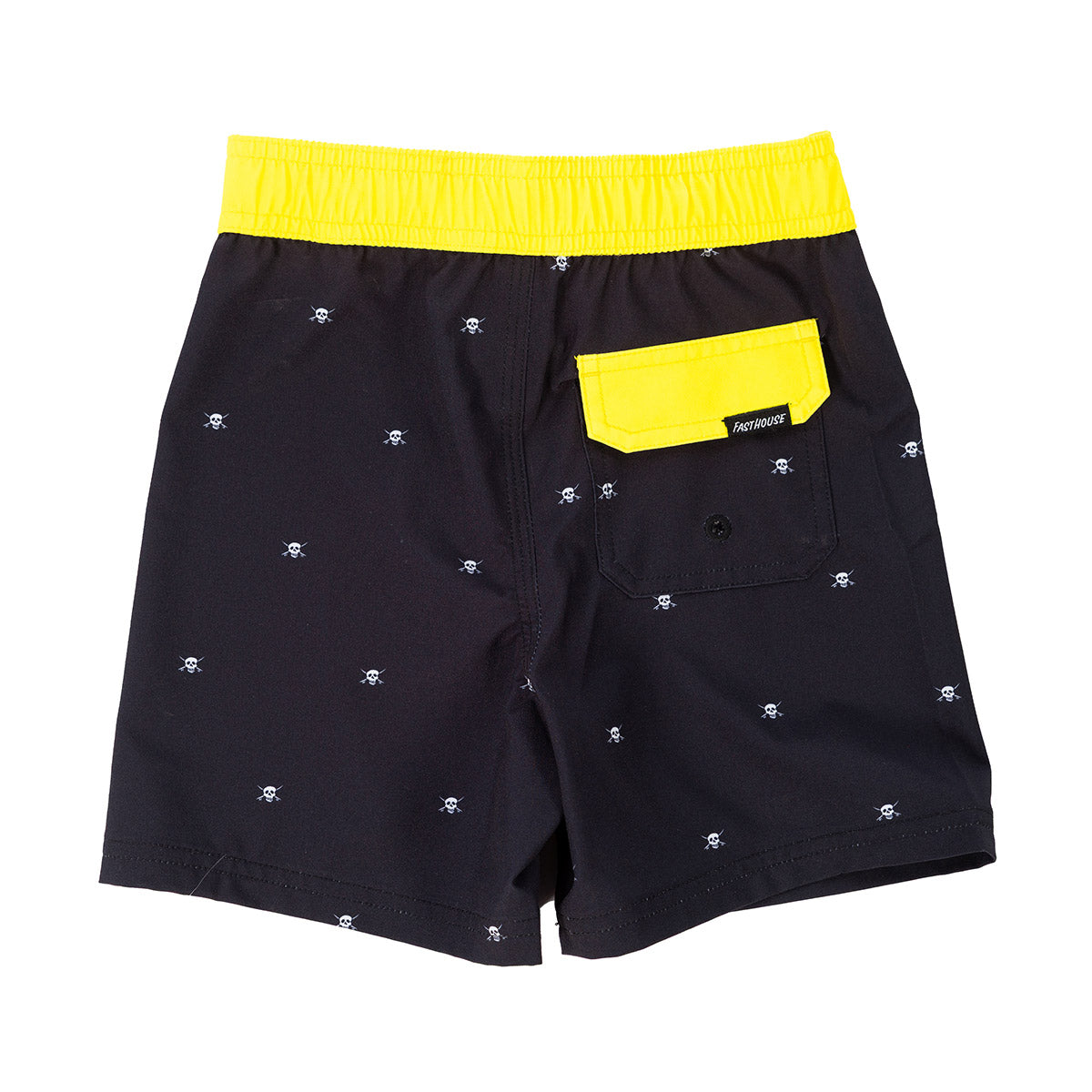 Jasper 16" Toddler Boardshorts - Black/HiViz