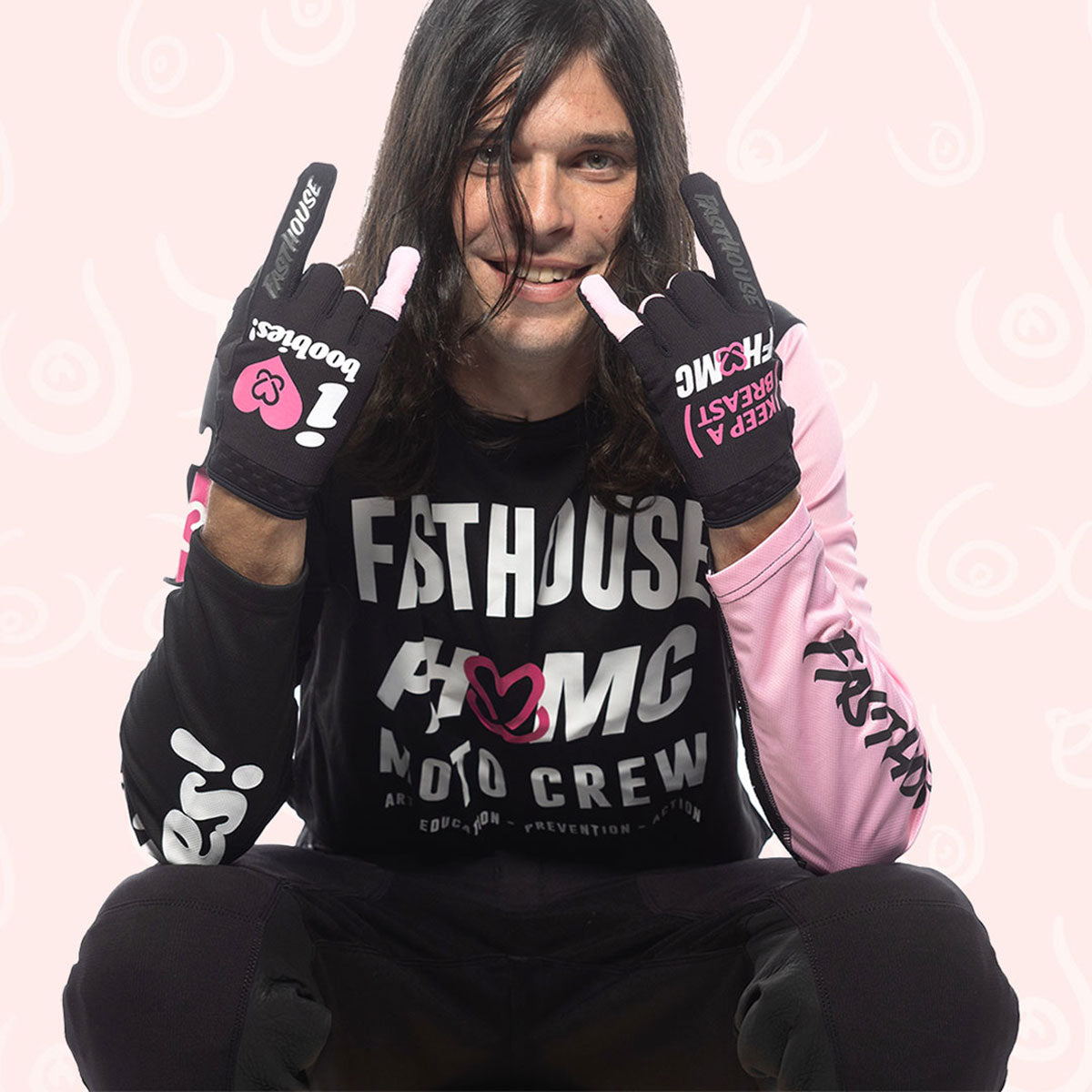 Keep A Breast Speed Style Gloves Fasthouse