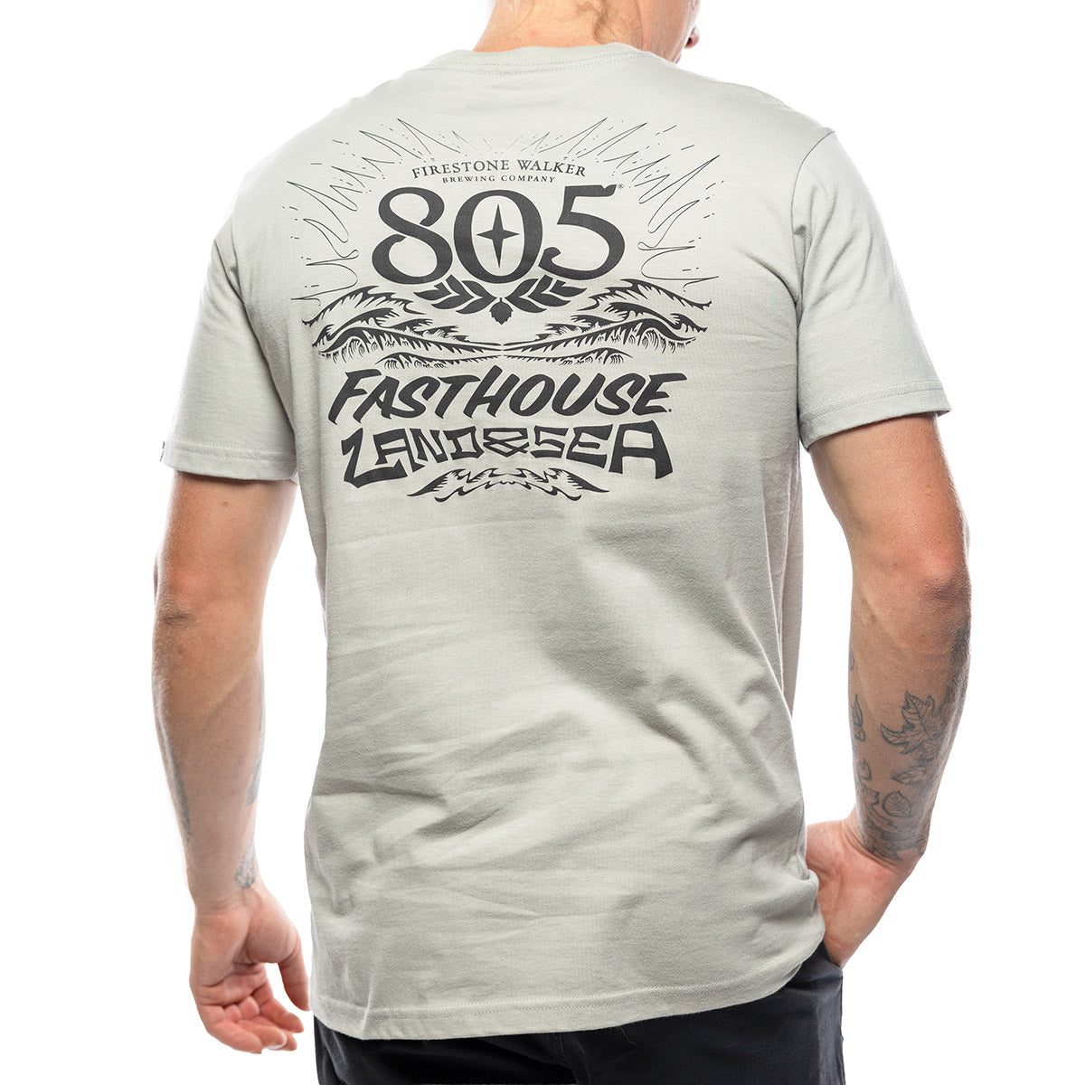 805 Land & Sea SS Tee - Light Gray