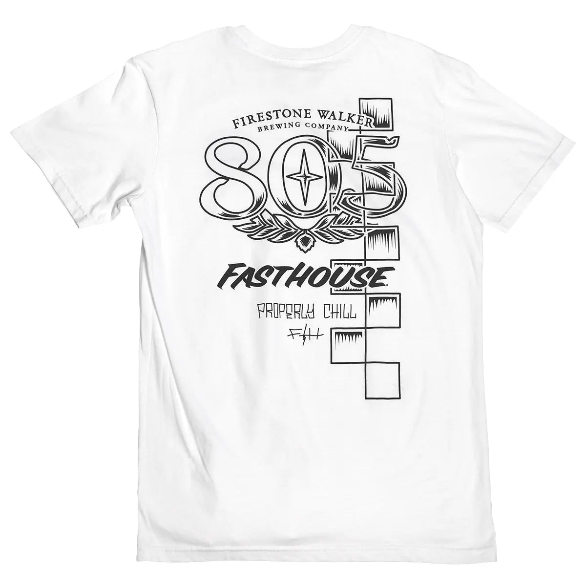 805 Luster Midweight Tee - White - Fasthouse