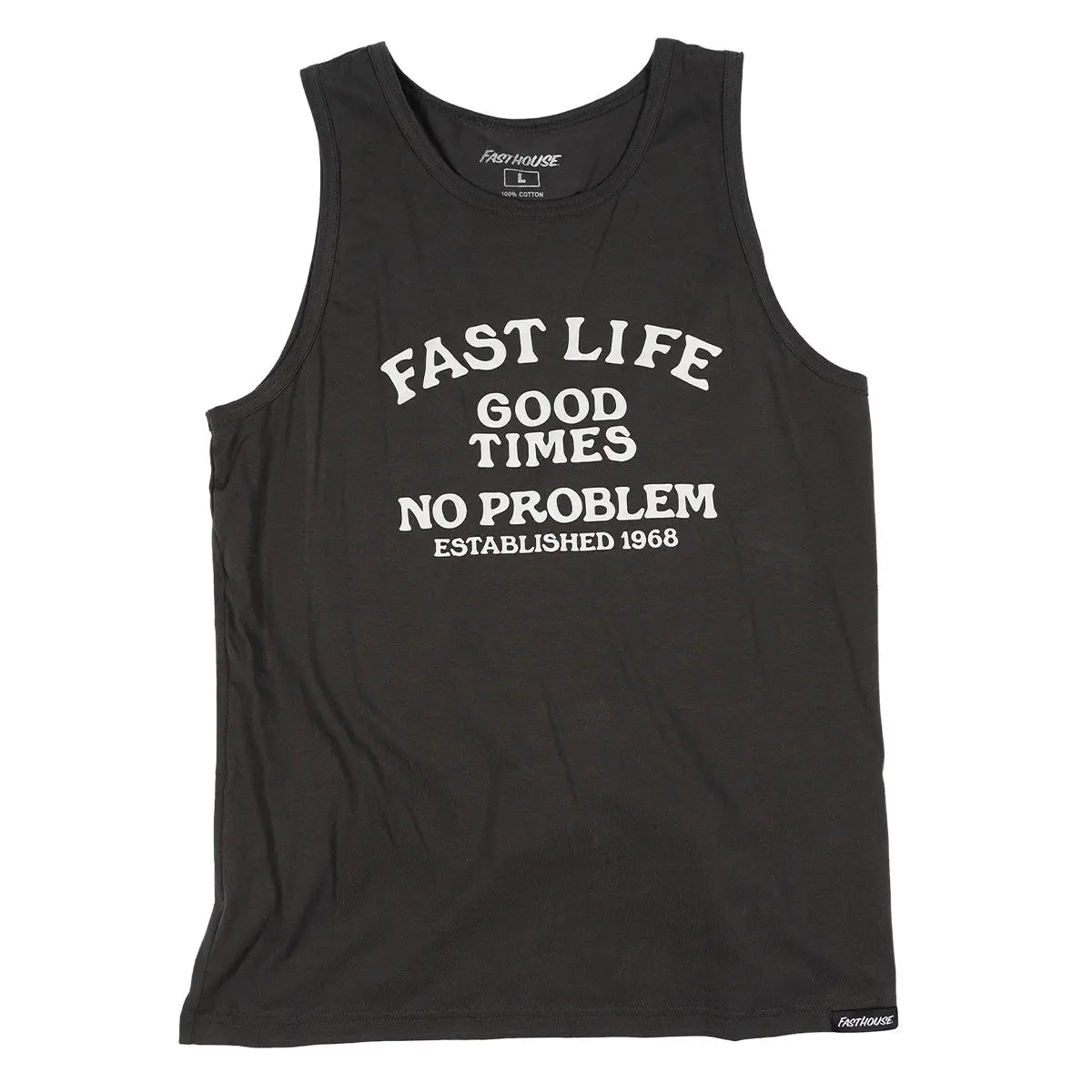 No Problem Tank - Graphite Black Fasthouse