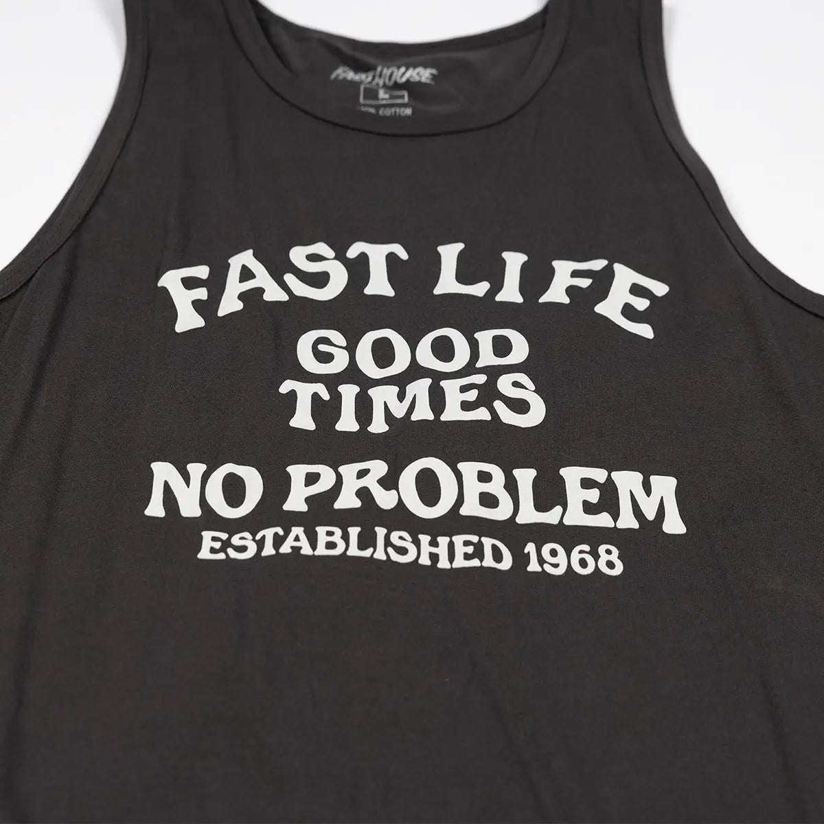 No Problem Tank - Graphite Black Fasthouse