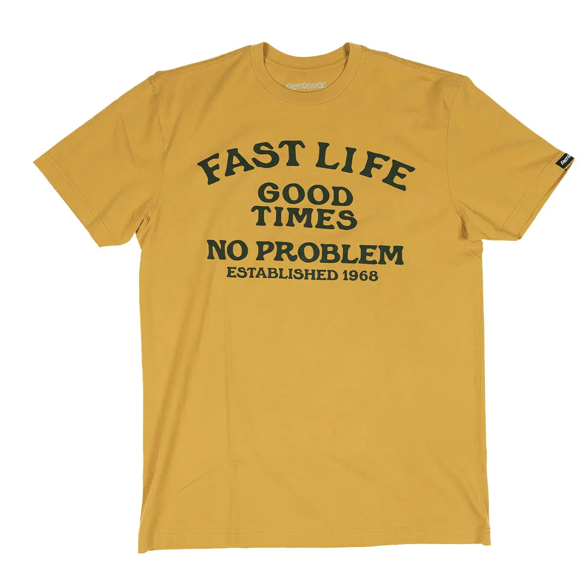 No Problem Tee - Spruce Yellow Fasthouse