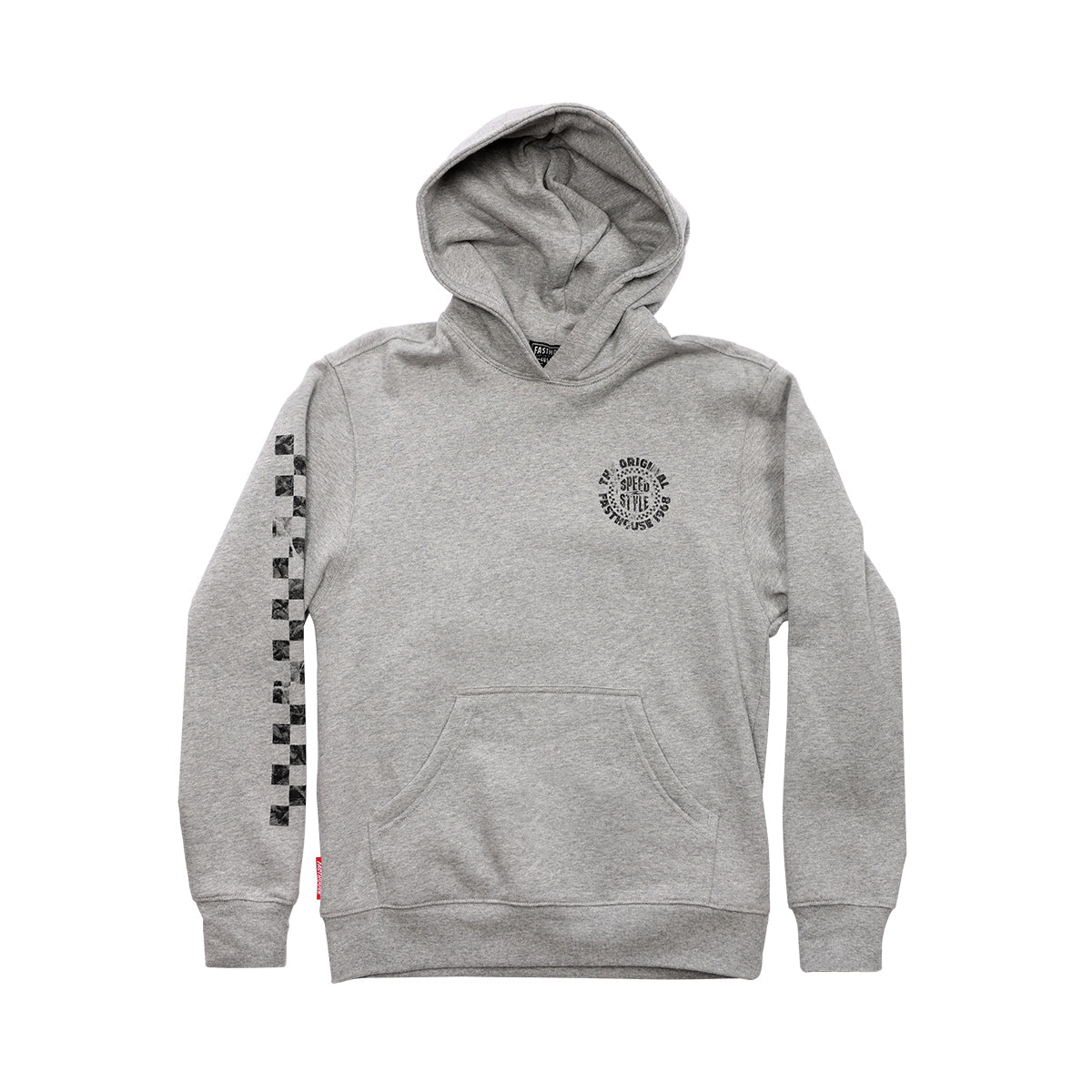 Origin Hooded Youth Pullover - Heather Gray closeout
