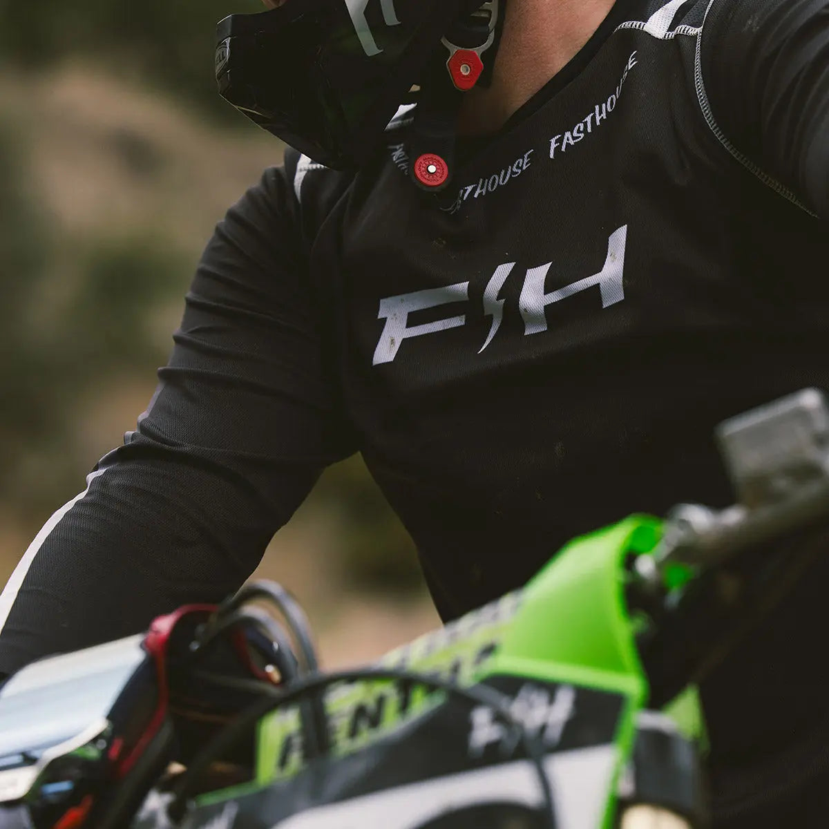 Elrod Nitro Jersey - Black Neon - Fasthouse