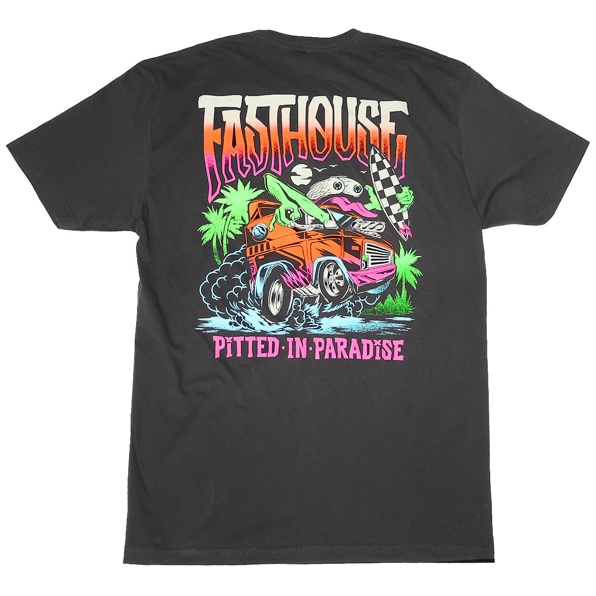 Pitted Tee - Black Neon Fasthouse