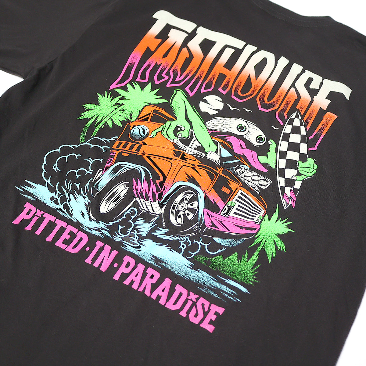 Pitted Tee - Black Neon Fasthouse