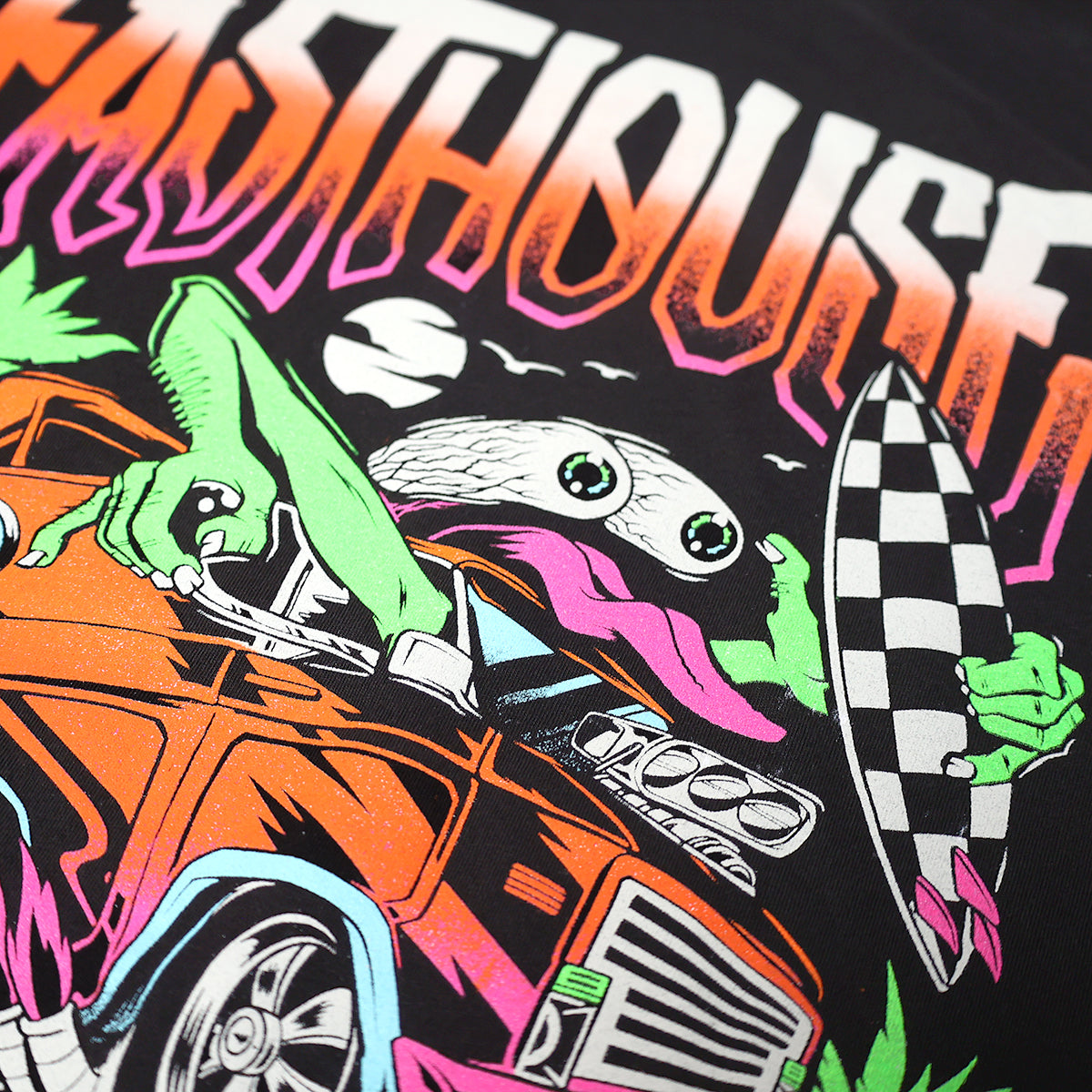 Pitted Tee - Black Neon Fasthouse
