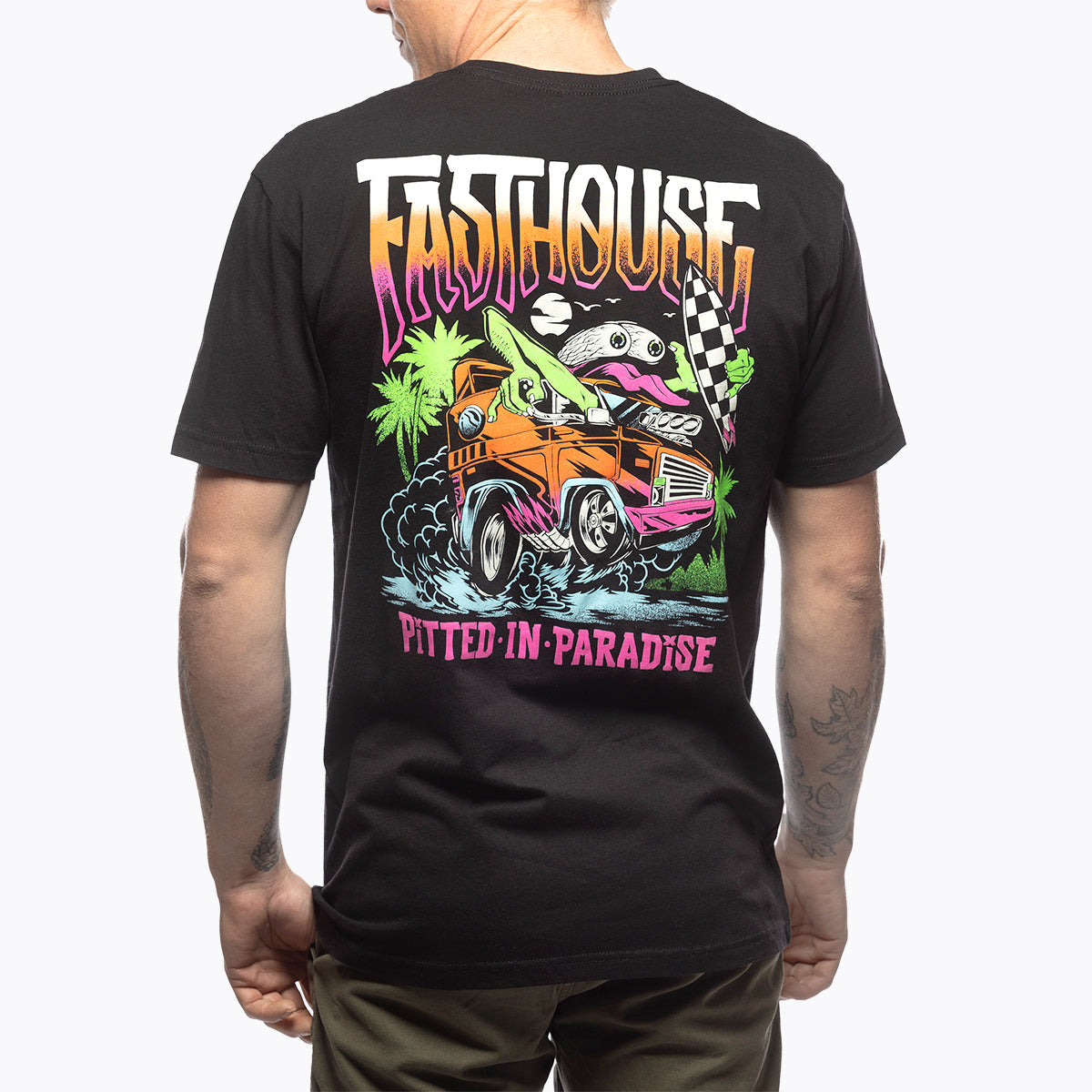 Pitted Tee - Black Neon Fasthouse