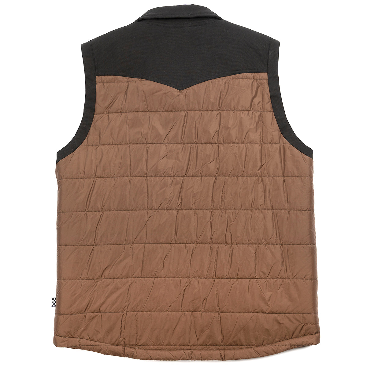 Prospector Puffer Vest - Black/Brown
