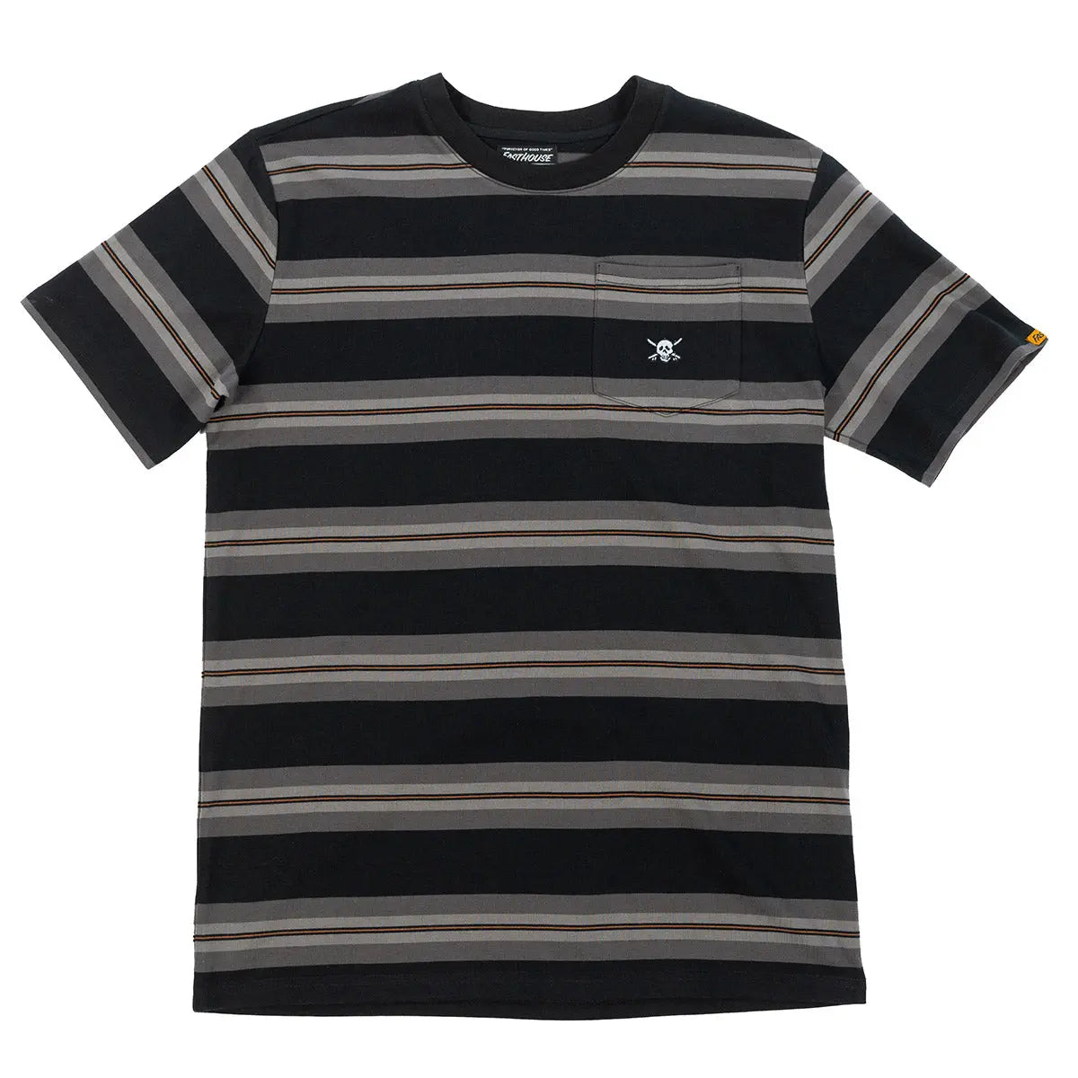 Rufus Yarn Dye Tee - Black/Grey - Fasthouse