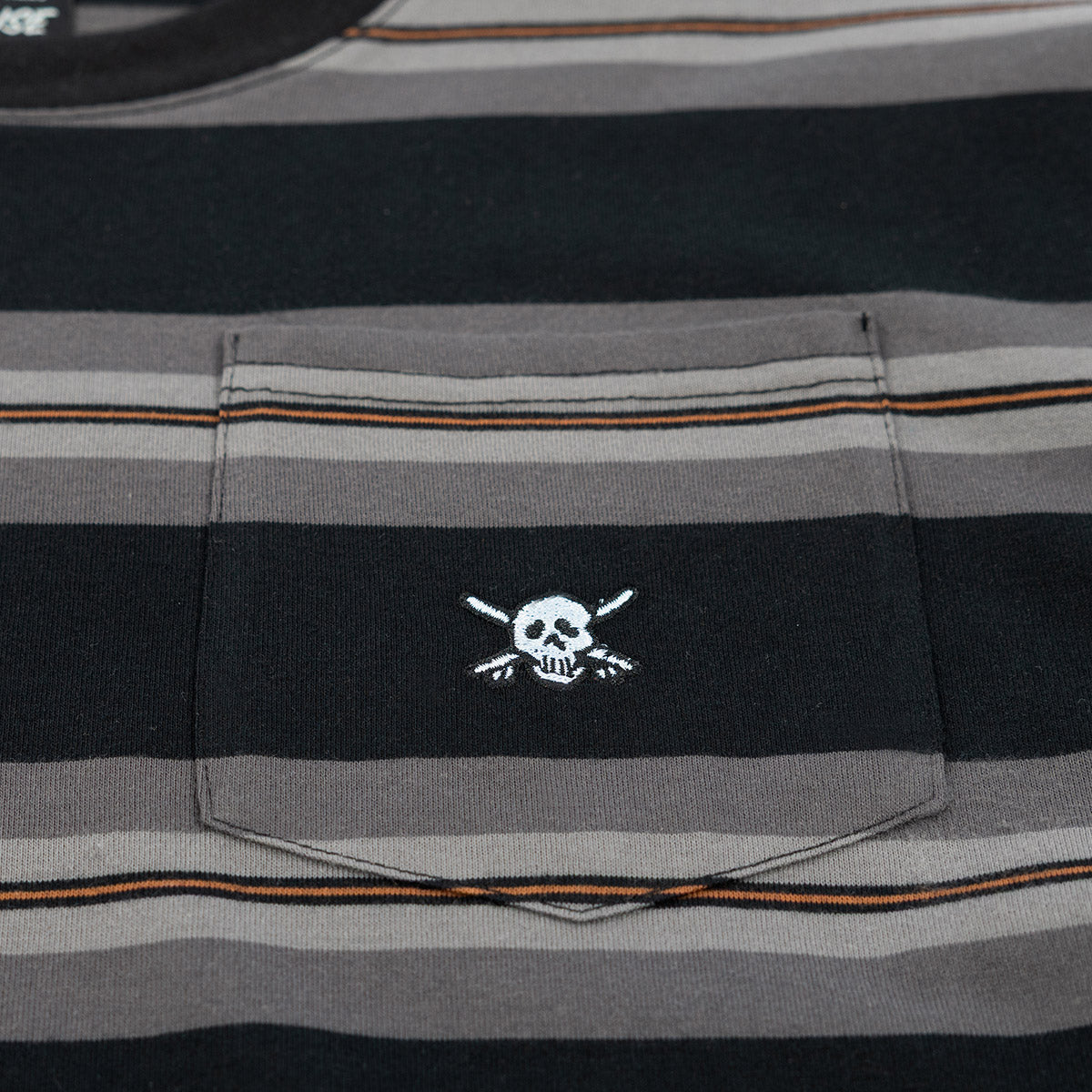 Rufus Yarn Dye Tee - Black/Grey