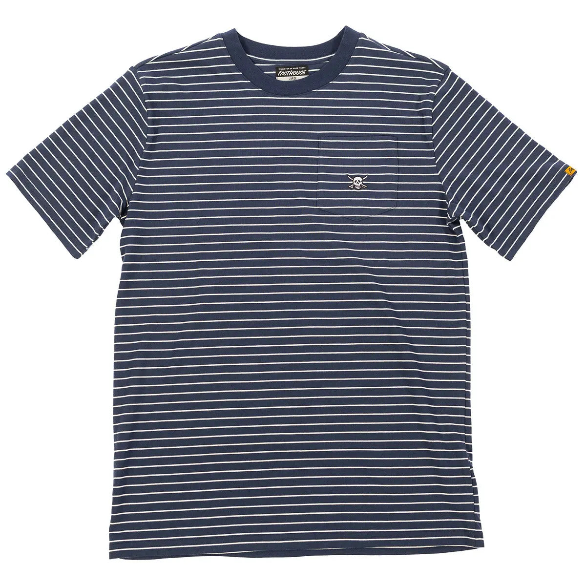 Rufus Yarn Dye Tee - Navy/White - Fasthouse