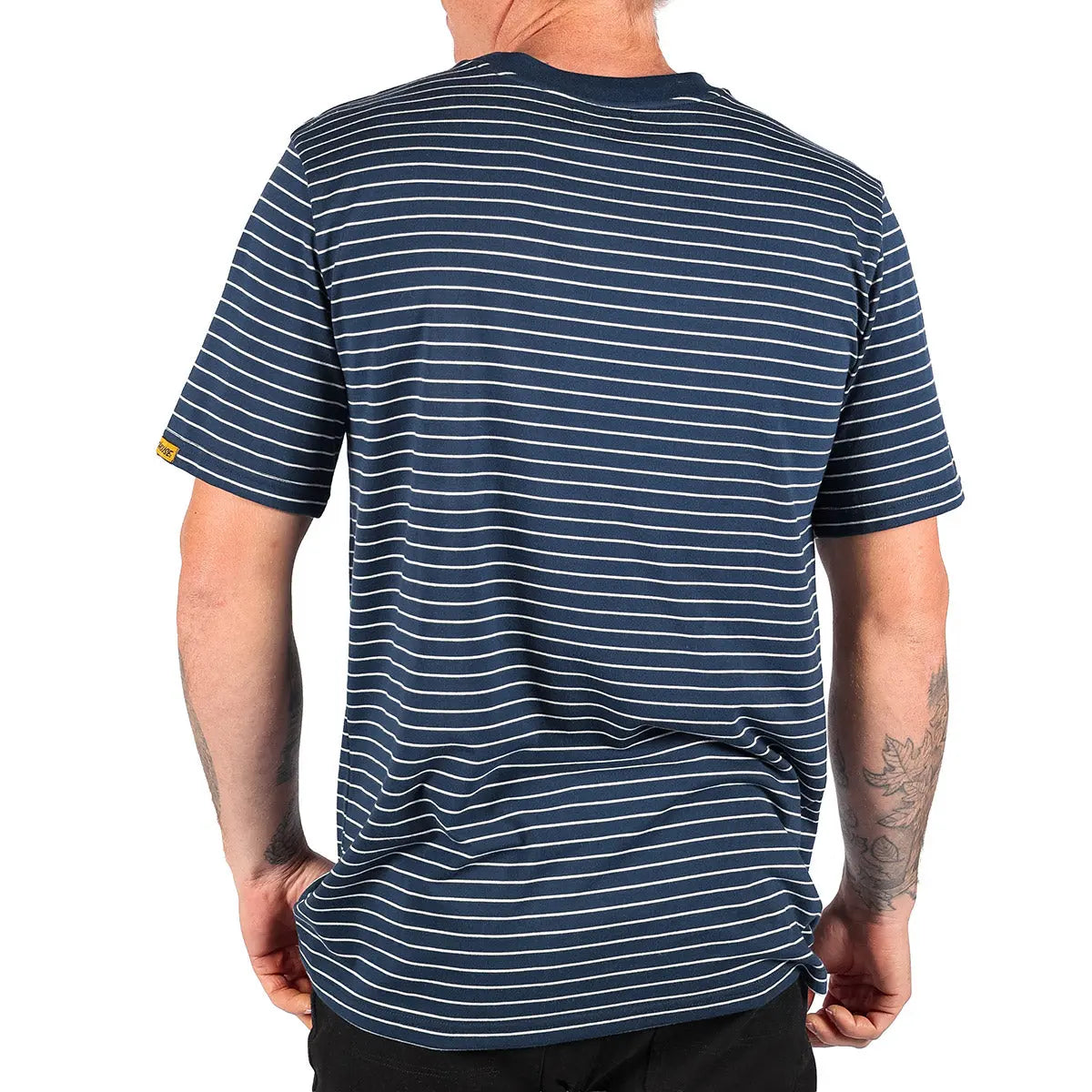 Rufus Yarn Dye Tee - Navy/White - Fasthouse