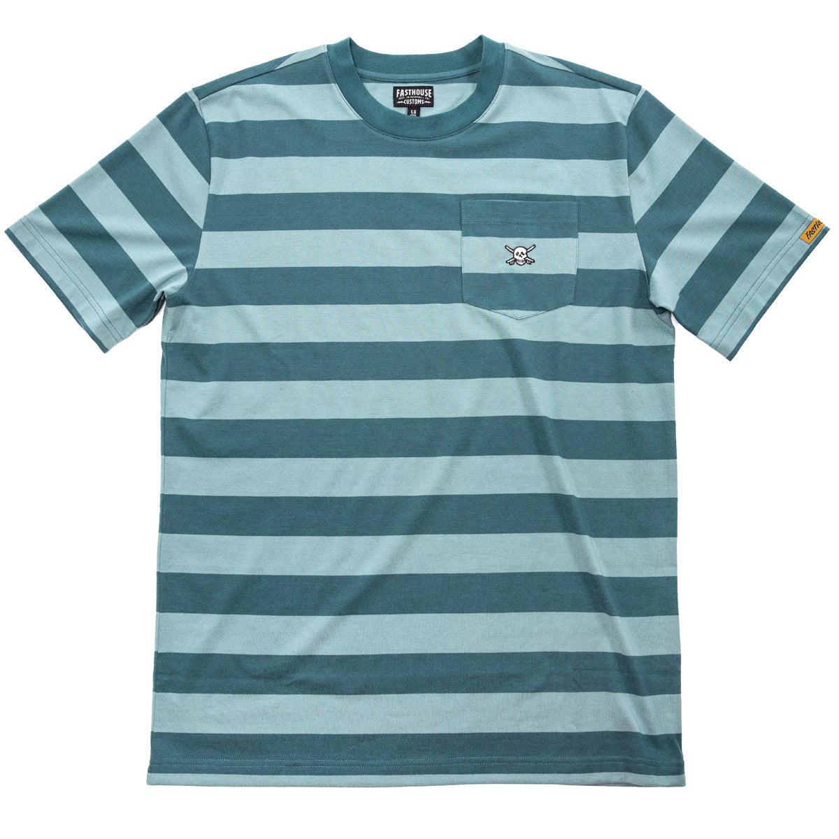 Rufus Yarn Dye Tee - Vintage Blue