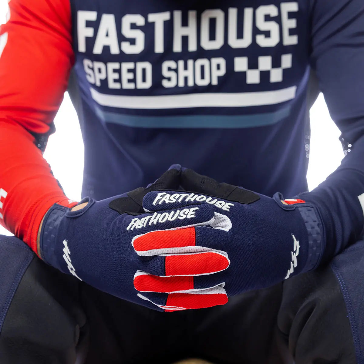 Speed Style Hudson Glove - Blue/Red - Fasthouse
