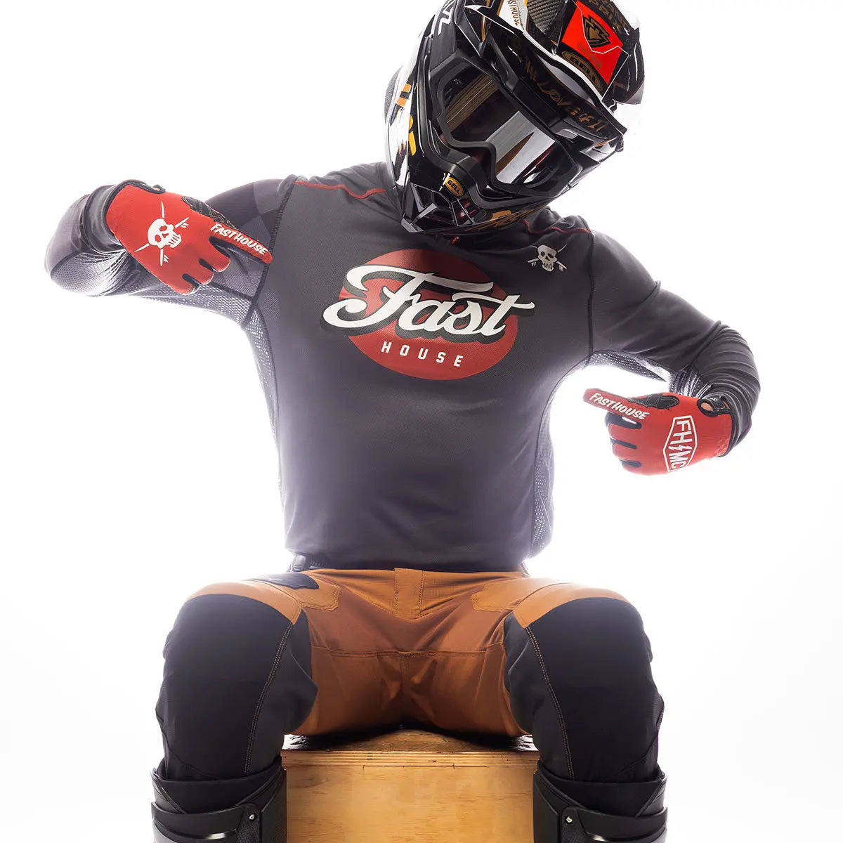 Sanguaro Tasker Jersey - Charcoal - Fasthouse