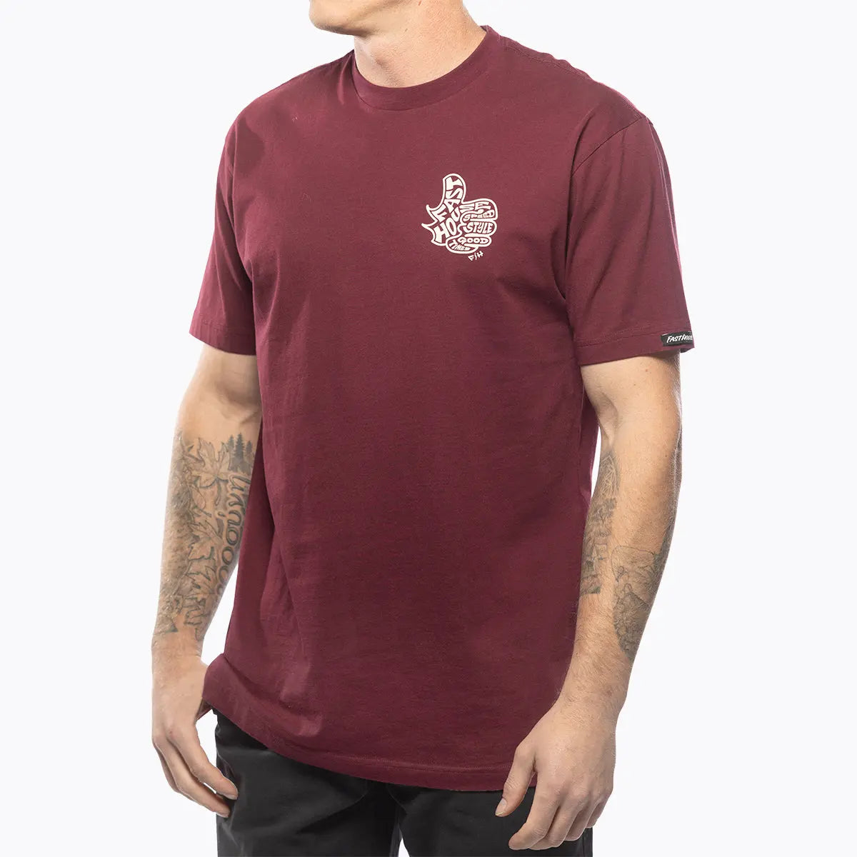 Satisfaction Tee - Maroon - Fasthouse