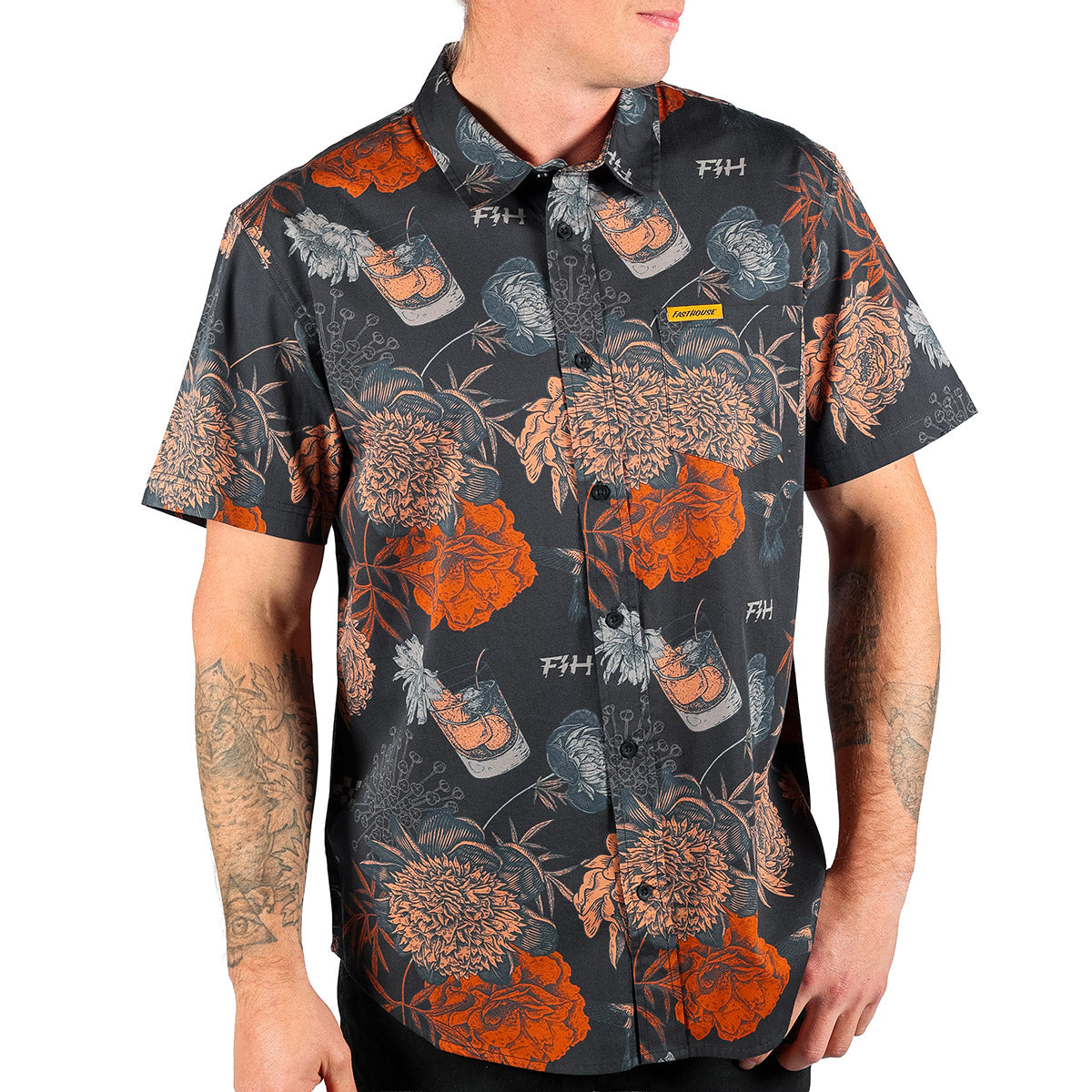 Scene Button Up - Vintage Black