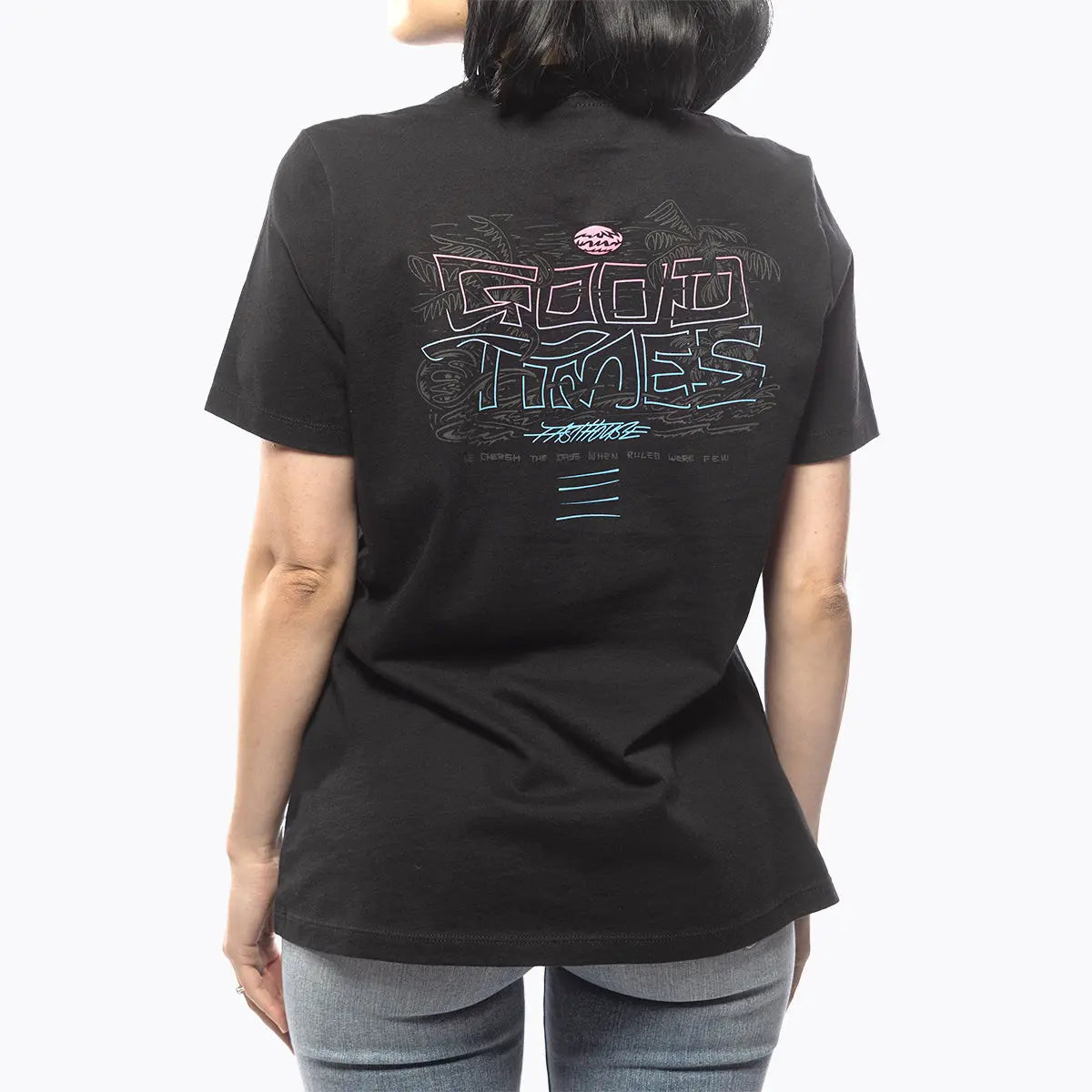 Shadow Palms Women's Tee - Black - Fasthouse