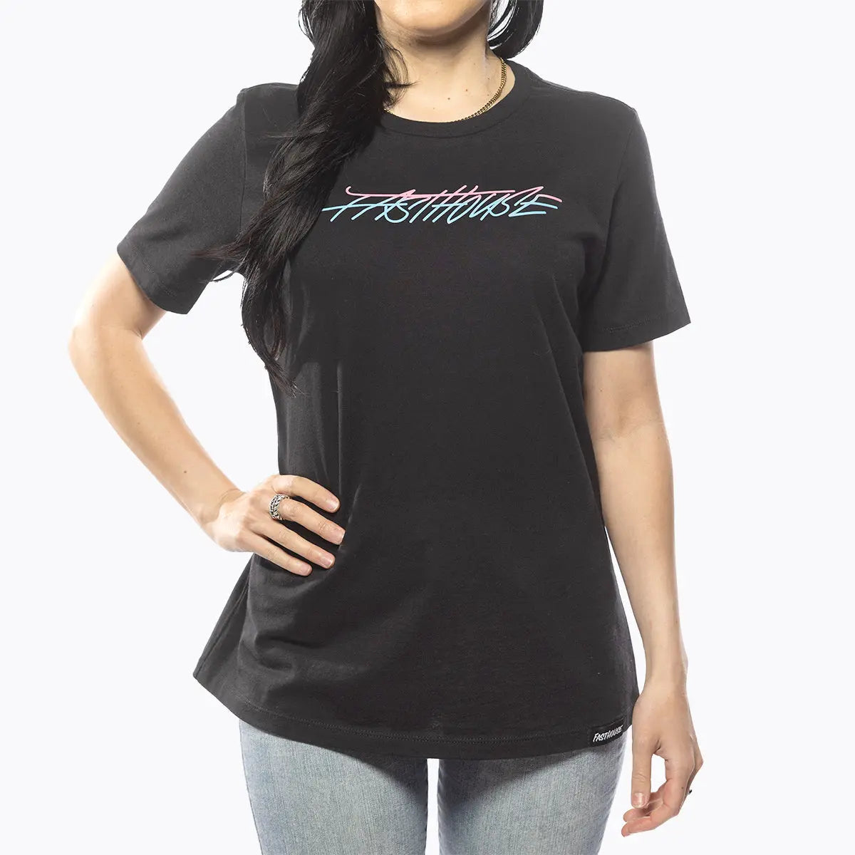 Shadow Palms Women's Tee - Black - Fasthouse