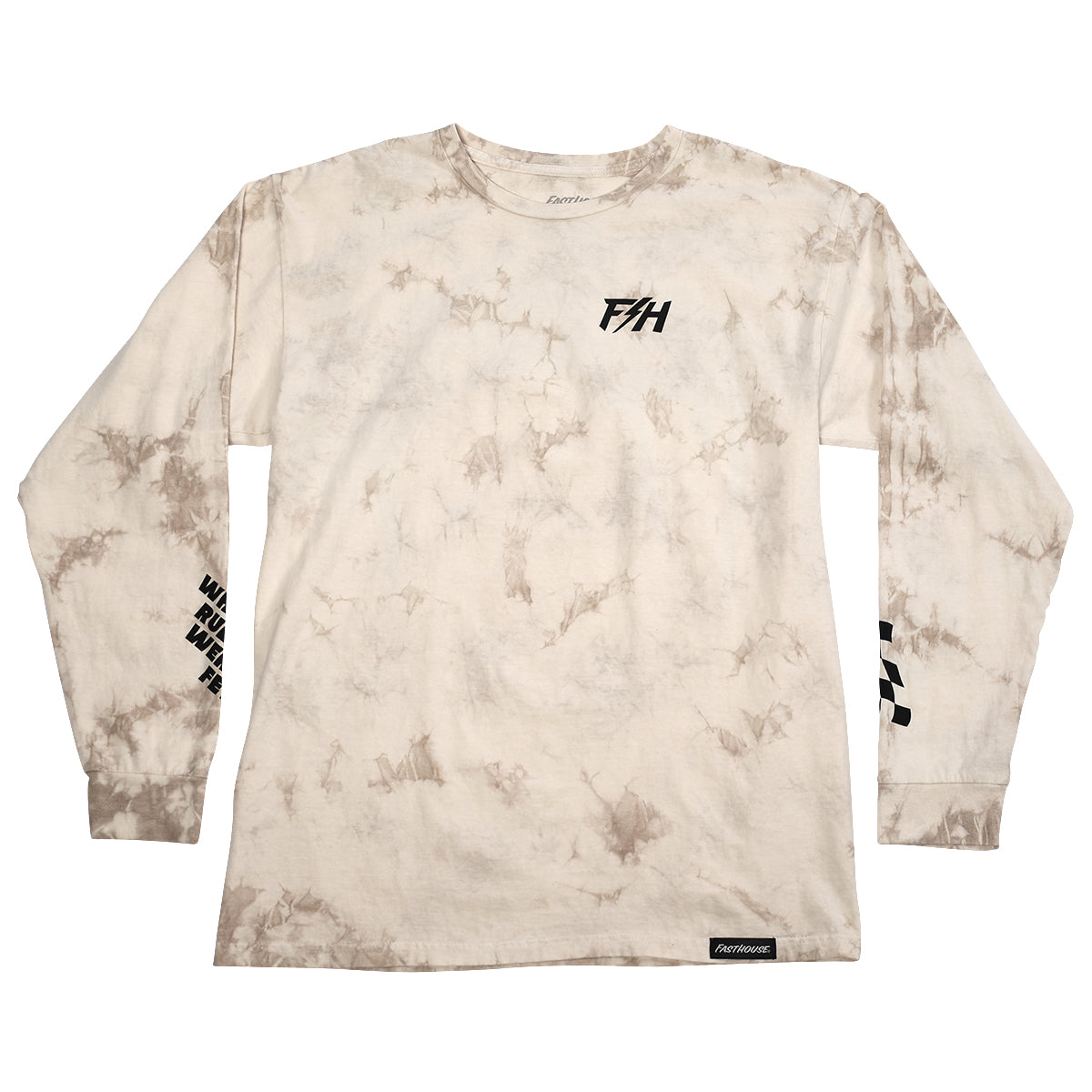 Snakebite Tie Dye Long Sleeve Tee - Natural