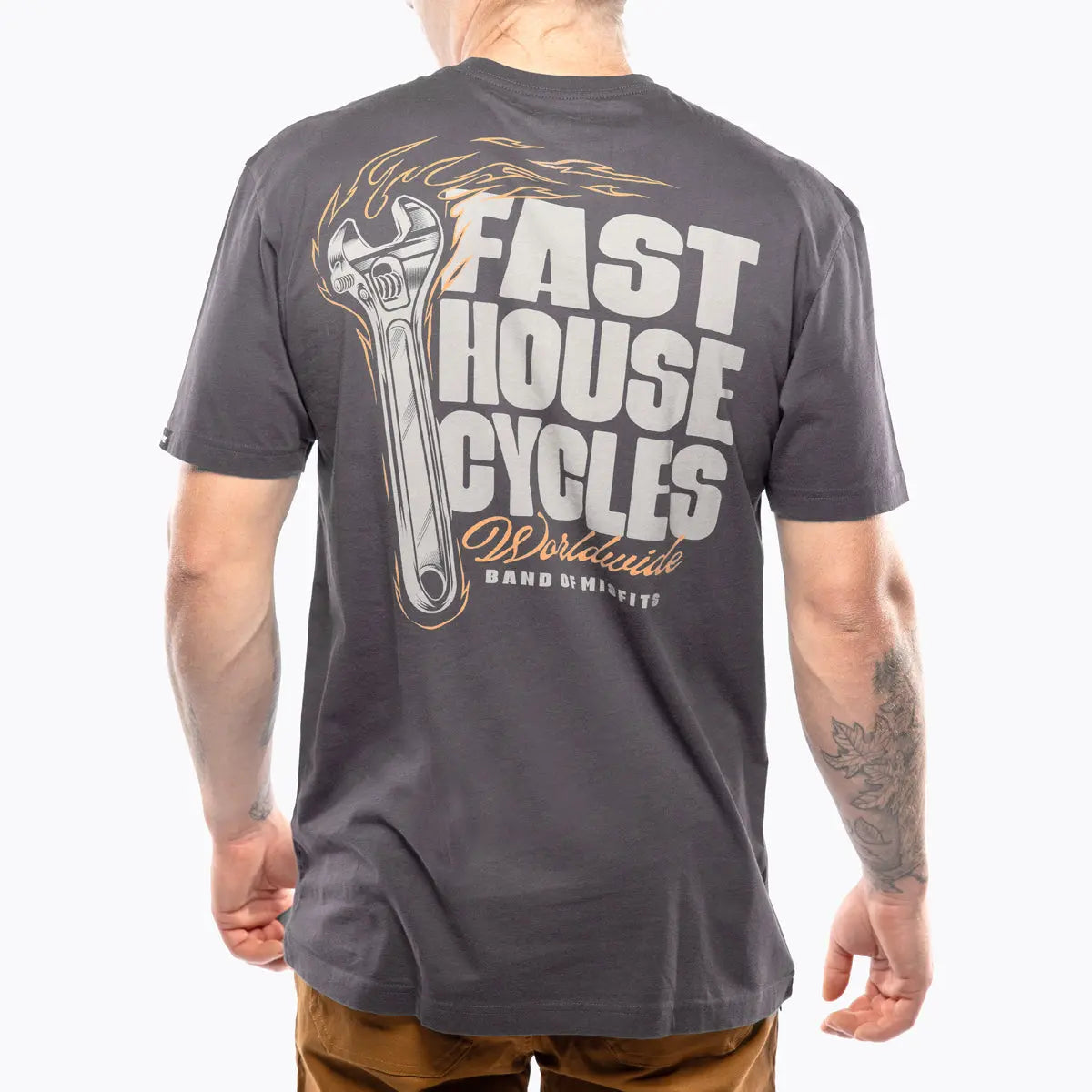 Spanner Tee - Graphite Black - Fasthouse