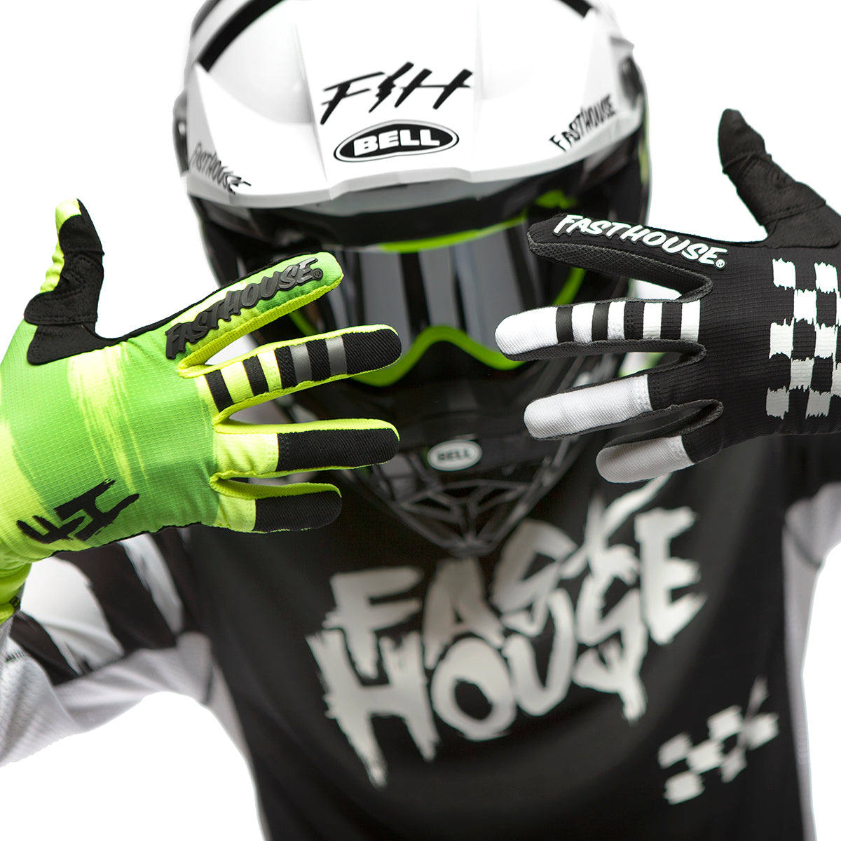 Speed Style Jester Glove - High Viz/Black Closeout