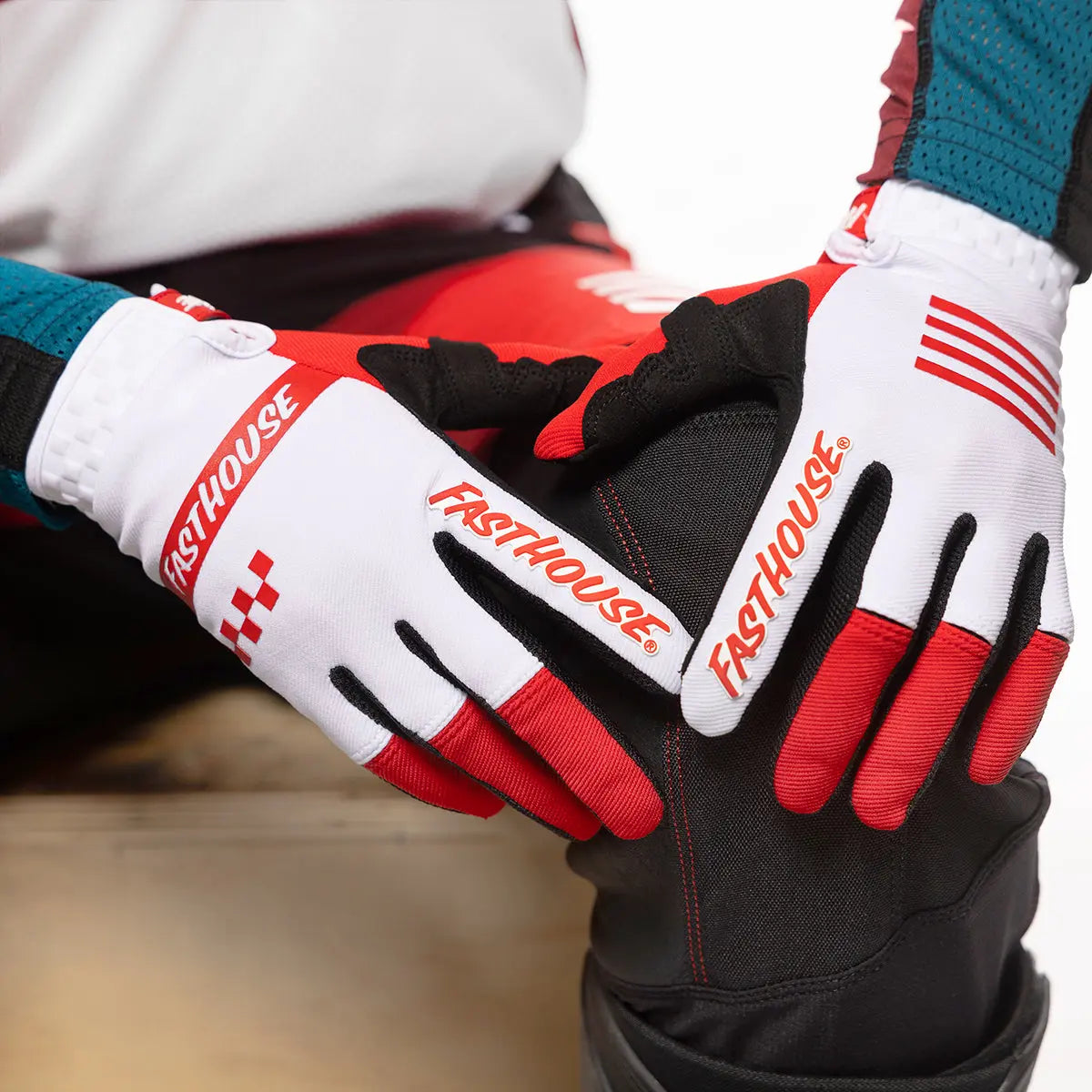 Speed Style Mod Glove - Red/White - Fasthouse