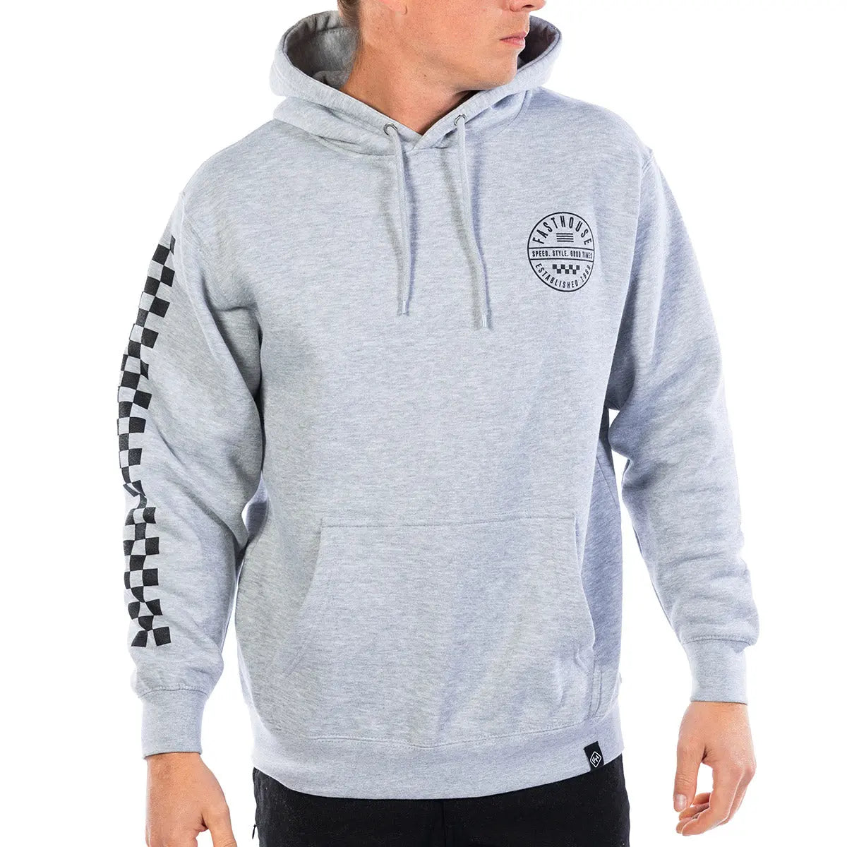 Statement Hooded Pullover - Heather Grey - Fasthouse