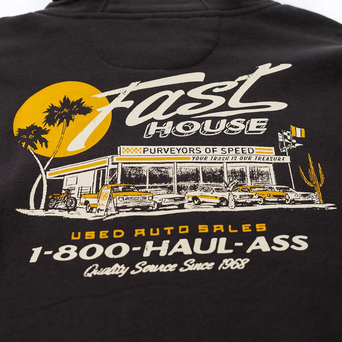 Sunset Hooded Pullover - Vintage Black - Fasthouse