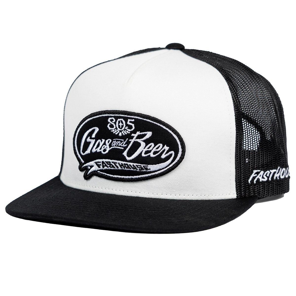 805 Taproom Trucker Hat - White/Black